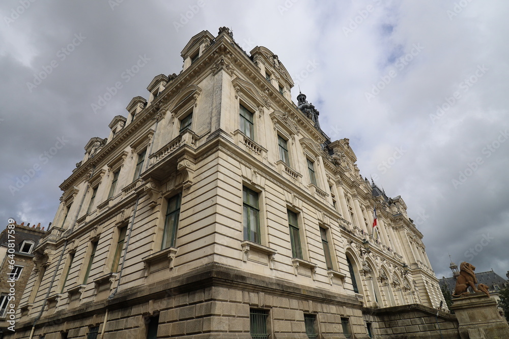 Bâtiment typique, vu de l'extérieur, ville de Vannes, département du Morbihan, Bretagne, France Bâtiment typique, vu de l'extérieur, ville de Vannes, département du Morbihan, Bretagne, France