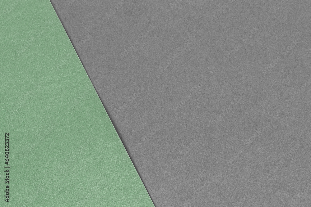 Light green and gray paper texture. Two color paper background Light green and gray paper texture. Two color paper background