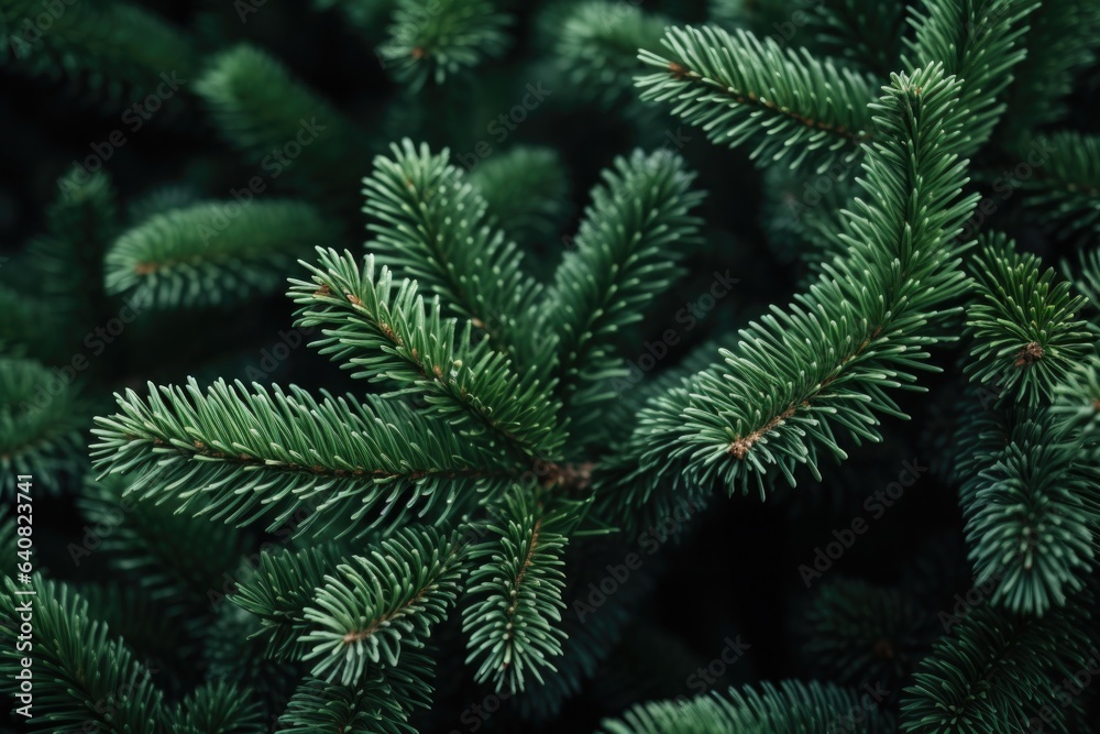 Beautiful green fir tree branches close up. Christmas and winter concept Beautiful green fir tree branches close up. Christmas and winter concept
