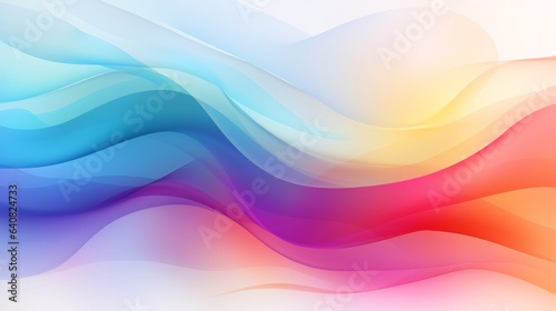 Abstract blurred gradient mesh background in bright rainbow colors. Colorful smooth banner template. Easy editable soft colored vector illustration in EPS8 without transparency.