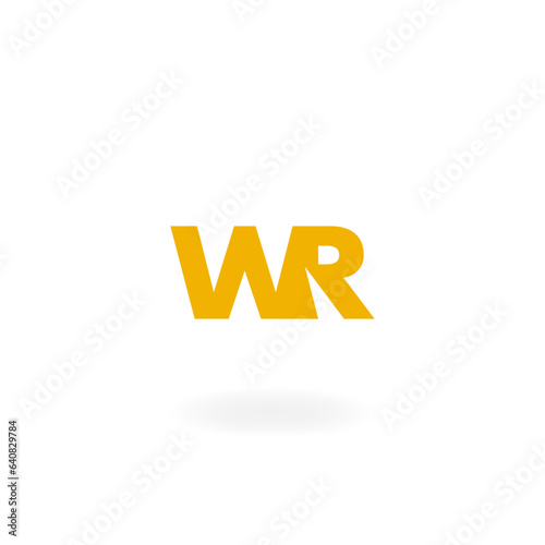 Simple logo presenting "W" and "R" letters. Ideal for branding businesses, personal brand, sports (ID: 640829784)