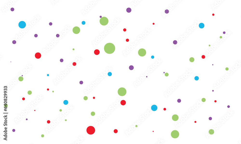 colored polka dot pattern vector, dot vector, dot background