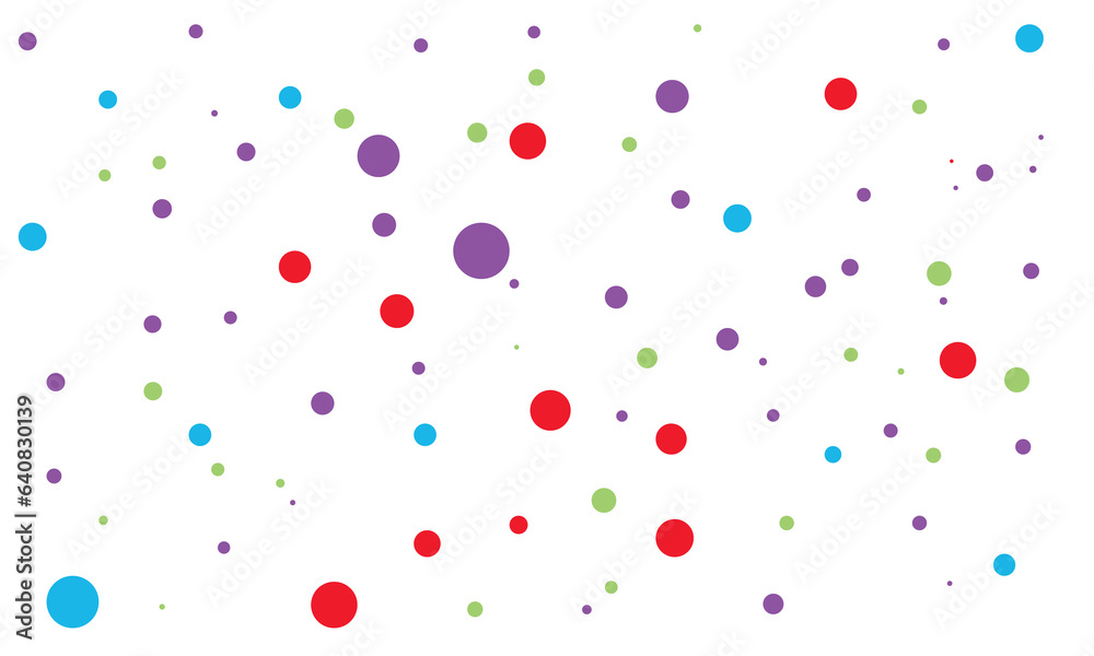 colorful polka dots design vector, dot vector, dot background