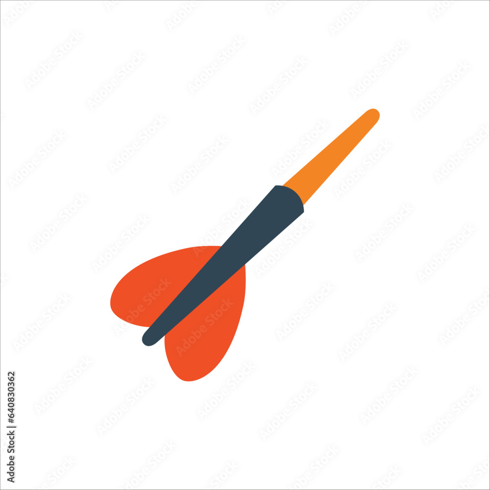 Dart icon. Stock vector illustration isolated on white background.