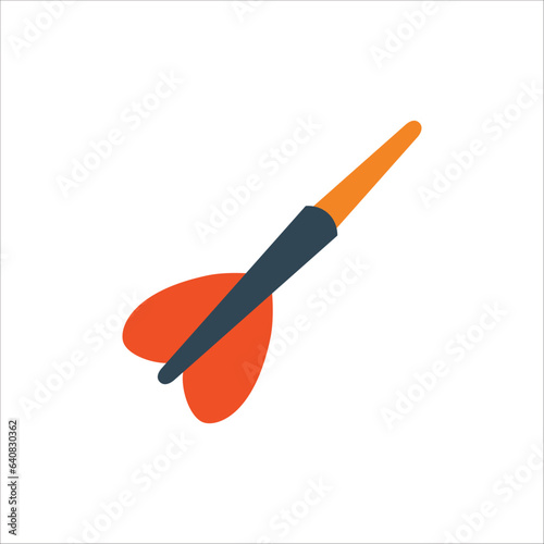 Dart icon. Stock vector illustration isolated on white background.