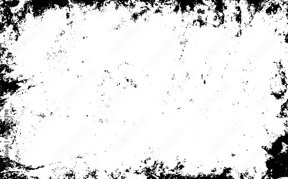 Grunge texture background vector, textured grungy black vintage design element in old distressed paper or border illustration, scratches grime and grungy lines for transparent photo overlay template