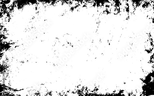 Grunge texture background vector, textured grungy black vintage design element in old distressed paper or border illustration, scratches grime and grungy lines for transparent photo overlay template