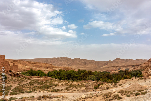 Landscape impression of the semidesert along the atlas torrent in morocco in summer © Annabell Gsödl