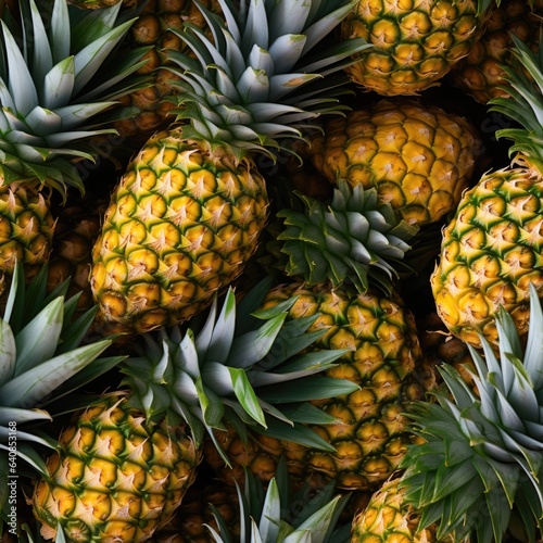 Pineapples as seamless tiles