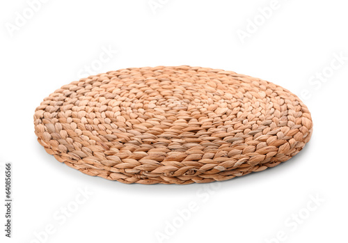 Wicker mat isolated on whit...