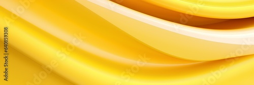 Yellow lemon gold abstract modern background. Geometric shape. Lines, Gradient. Bright color. Empty space for design. Template. Wide panoramic minimal banner. generative AI