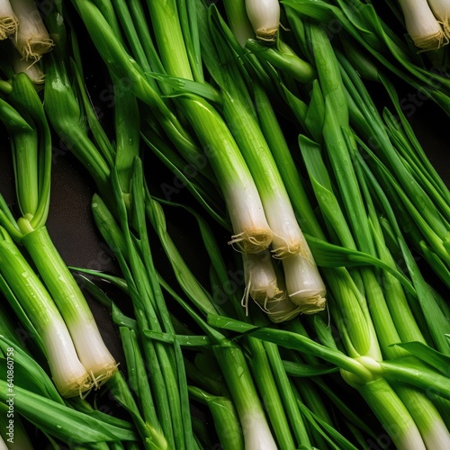 Scallions as seamless tiles