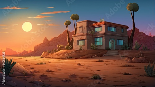 An old Villa in the desert