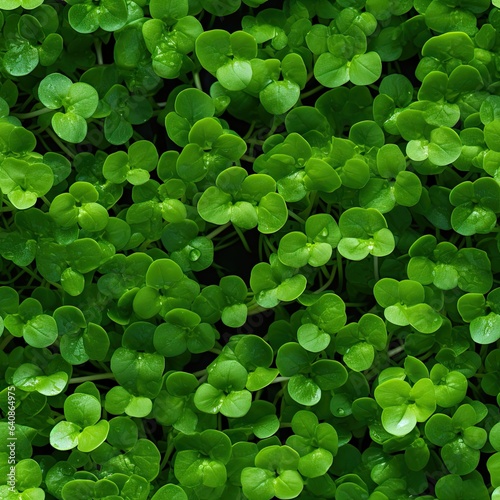 Watercress as seamless tiles