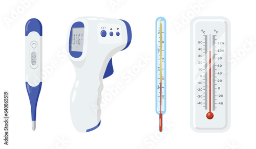 A thermometer is a tool that functions to measure temperature or temperature