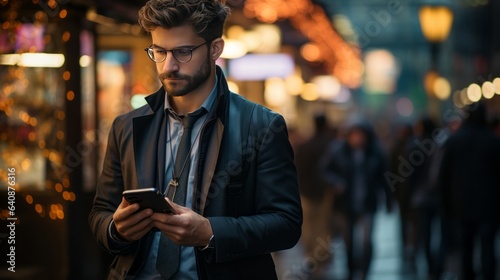 Businessman in der Stadt