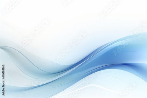 serene elegance: a blue abstract wave of light, Generative AI © avrezn