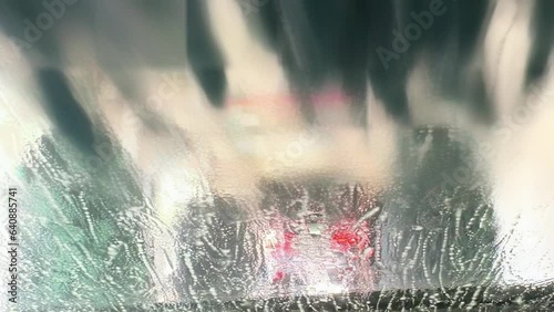 Car wash abstract photo