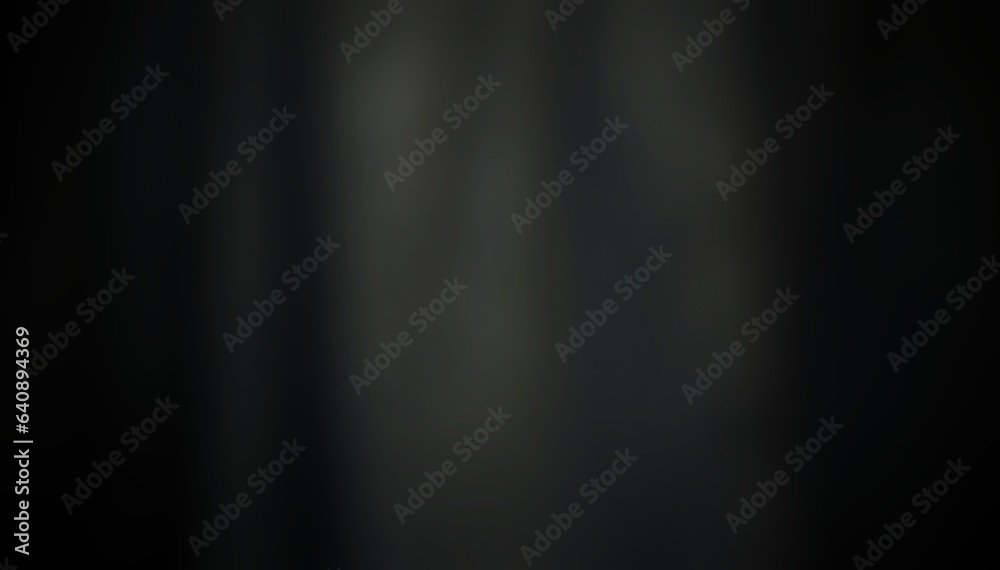 Abstract black background. Bright black tone background. Simple texture. Gradient black and white texture. Center focus illustration. Blank background for product. Background for text.