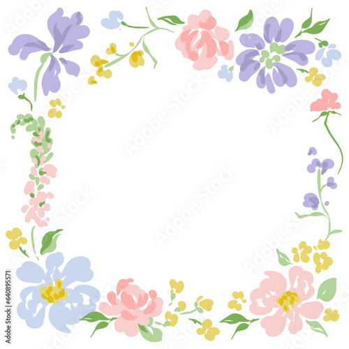 Vector Beautiful Floral Frame