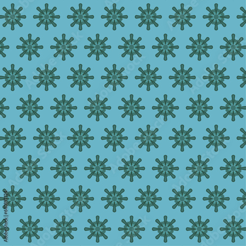 Seamless blue snowflake illustration vector flower  vector decoration