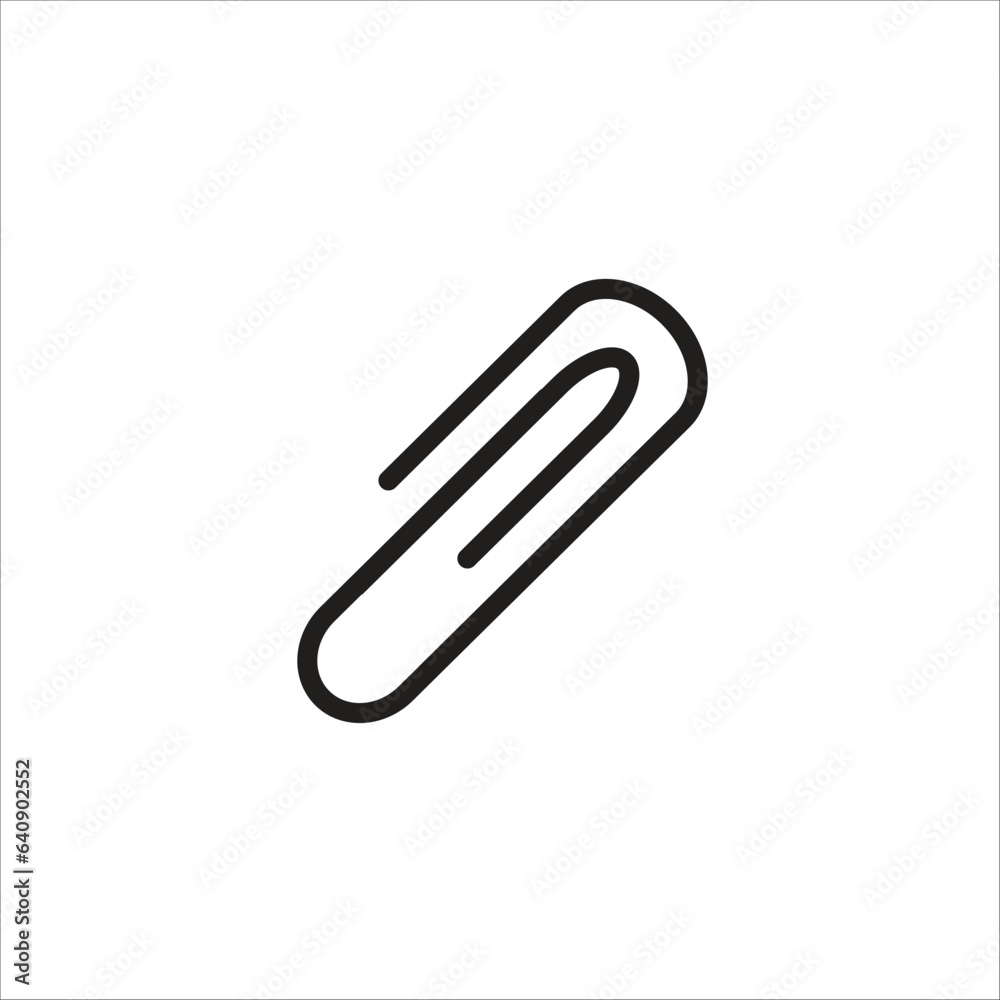 paper clip vector line icon template