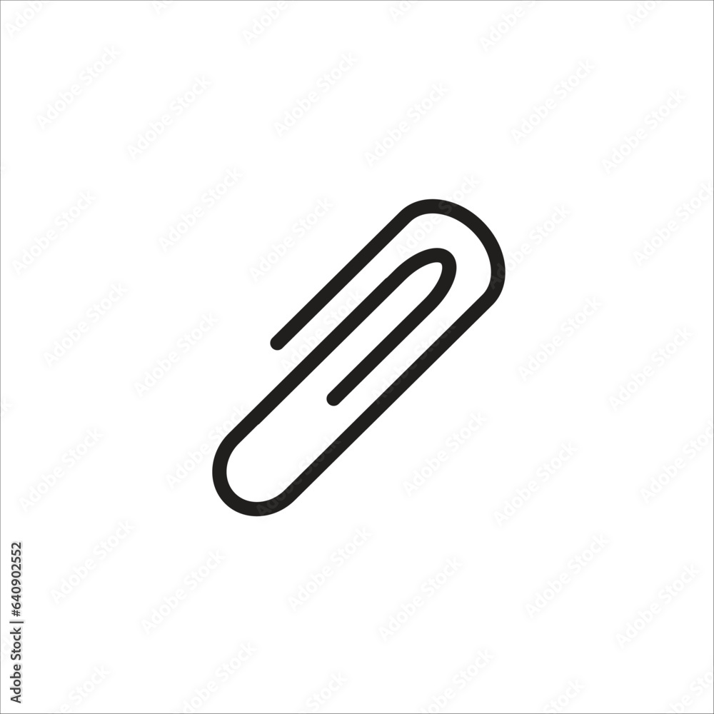 paper clip vector line icon template paper clip vector line icon template