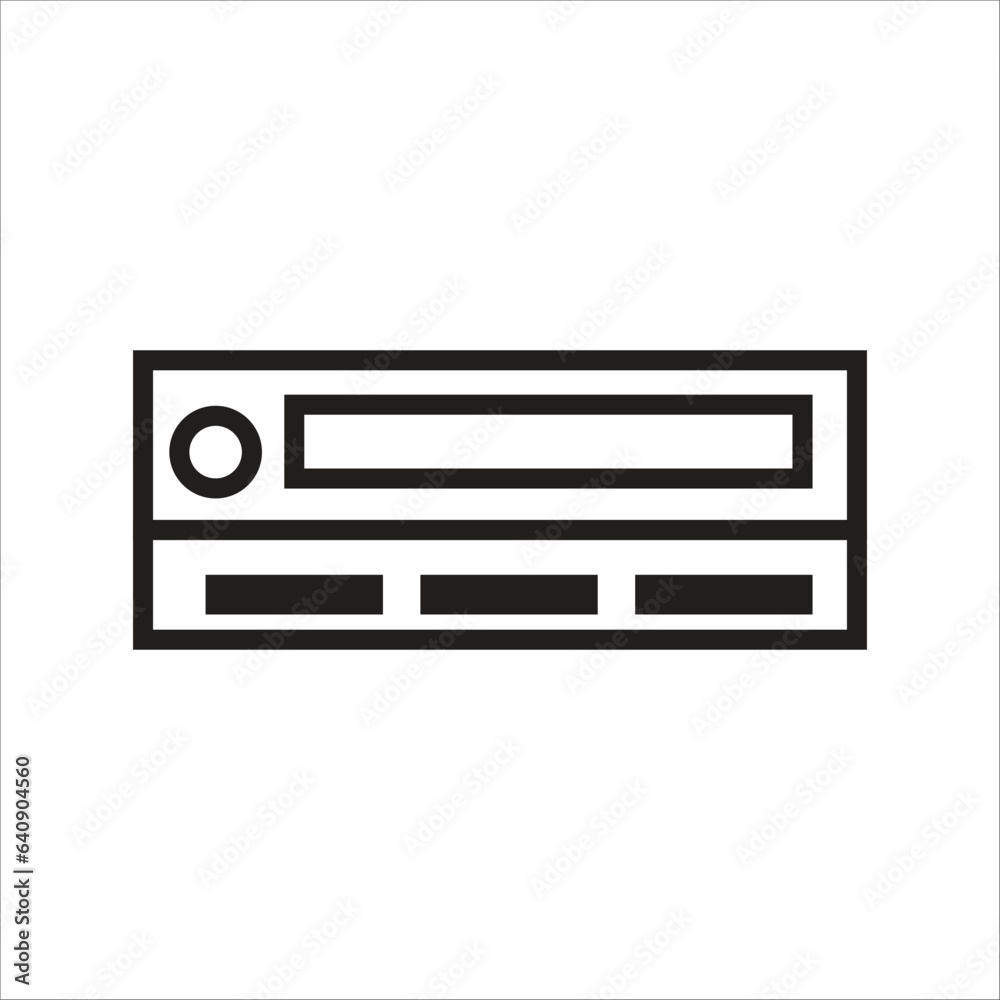 air condisioner vector line icon template air condisioner vector line icon template
