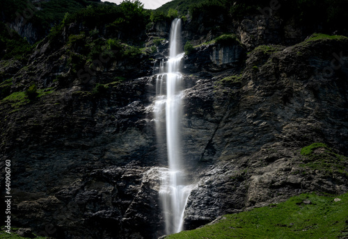 waterfall in the mountains