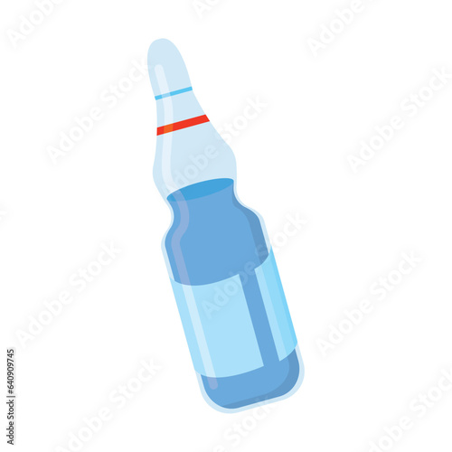 Isolated medicine vaccine bottle image Vector