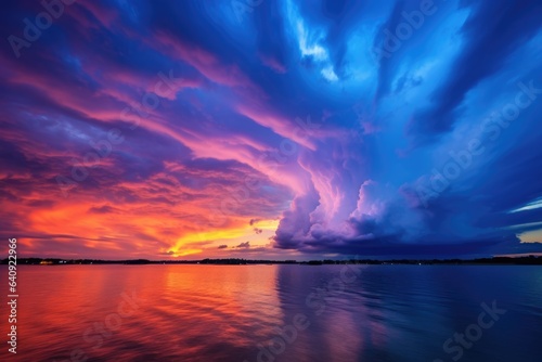 Amazing Florida sky with vibrant colors - background stock concepts © 4kclips