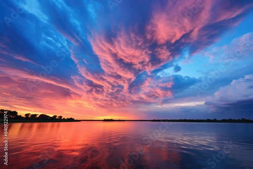 Amazing Florida sky with vibrant colors - background stock concepts