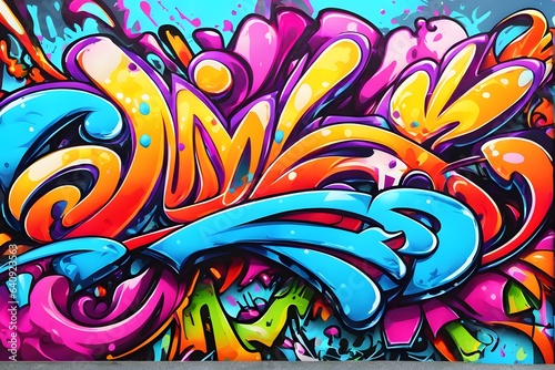 Graffiti Background, Graffiti Wallpaper, Graffiti Pattern, Street art background, graffiti art, graffiti Design, Graffiti Paint, AI Generative © Forhadx5