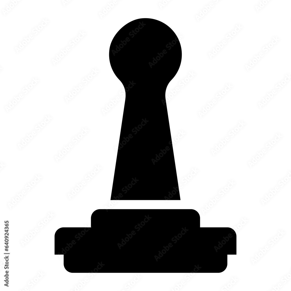 Rubber Stamp solif glyph icon Rubber Stamp solif glyph icon