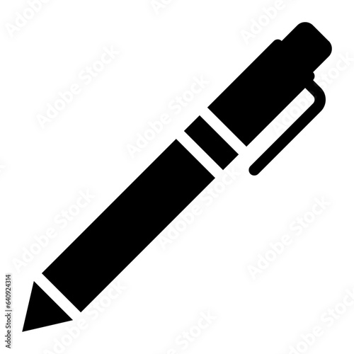 Pen solif glyph icon