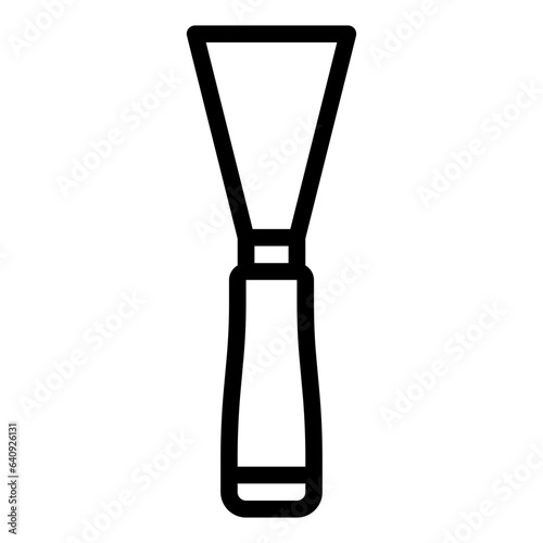 Spatula for pottery and ceramics outline icon