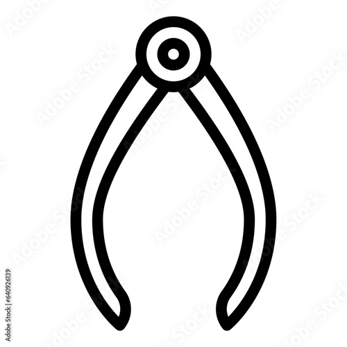 Caliper outline icon