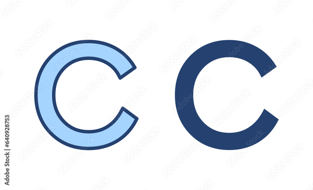 Copyright icon vector. copyright sign and symbol Copyright icon vector. copyright sign and symbol