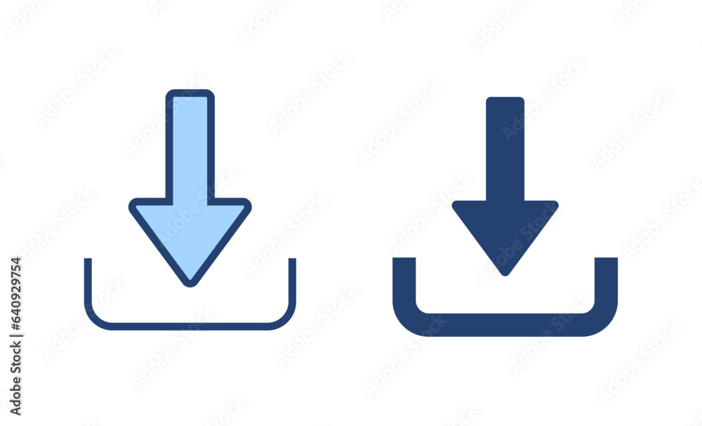 Download icon vector. Download sign and symbol Download icon vector. Download sign and symbol