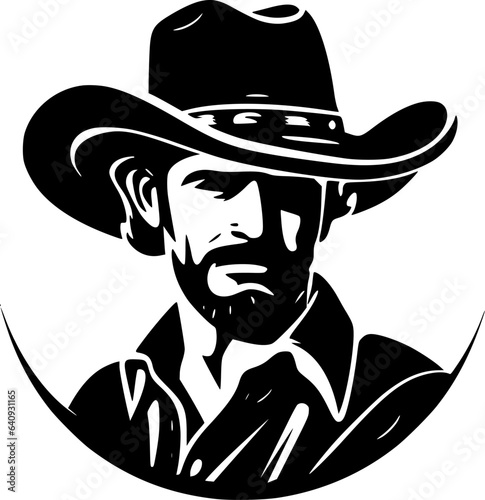 Western | Black and White Vector illustration