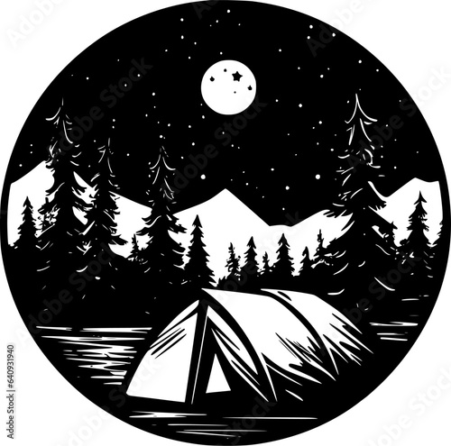 Camping - High Quality Vector Logo - Vector illustration ideal for T-shirt graphic photo
