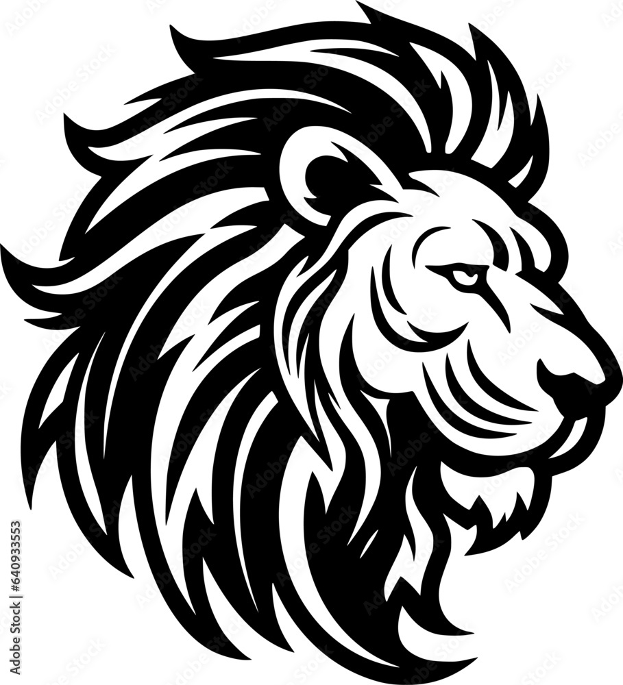 Lion - Minimalist and Flat Logo - Vector illustration Lion - Minimalist and Flat Logo - Vector illustration