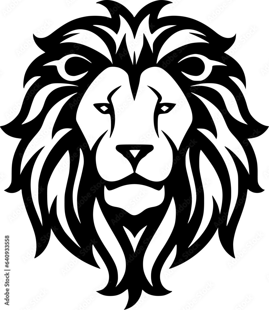 Lion - Minimalist and Flat Logo - Vector illustration Lion - Minimalist and Flat Logo - Vector illustration