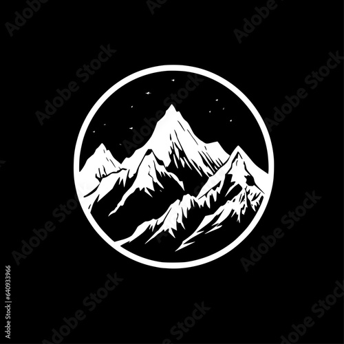 Mountain - Minimalist and Flat Logo - Vector illustration