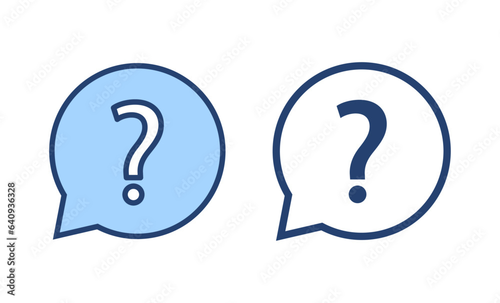 Question icon vector. question mark sign and symbol Question icon vector. question mark sign and symbol