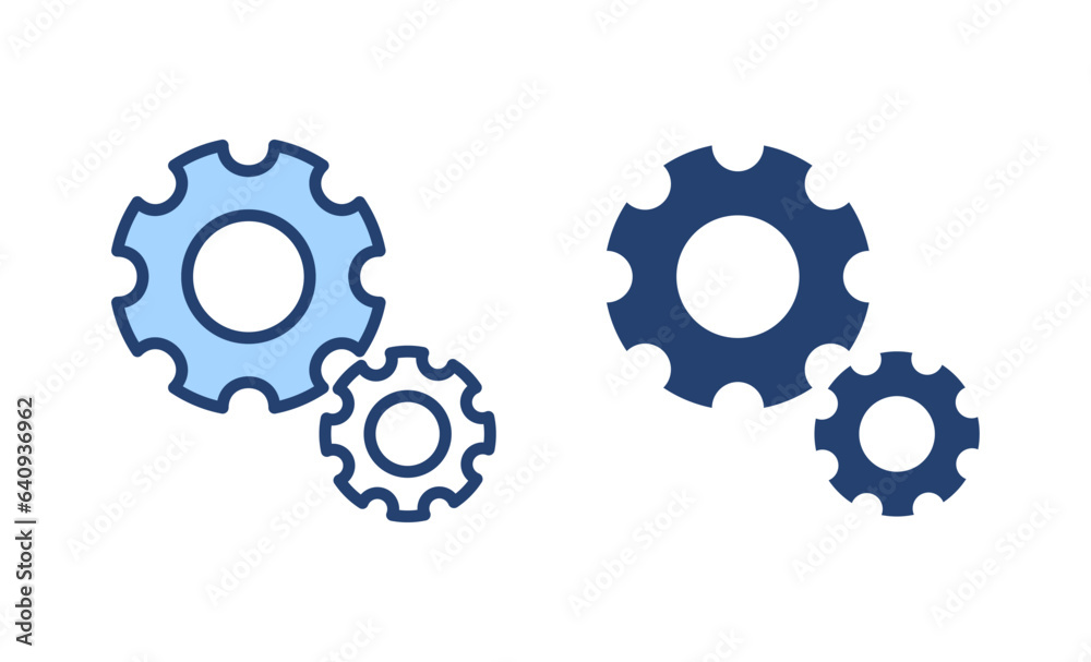 Setting icon vector. Cog sign and symbol. Gear Sign Setting icon vector. Cog sign and symbol. Gear Sign
