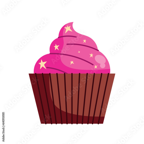 pink cupcake illustration