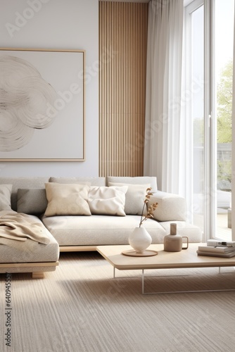 Light living room interior ...