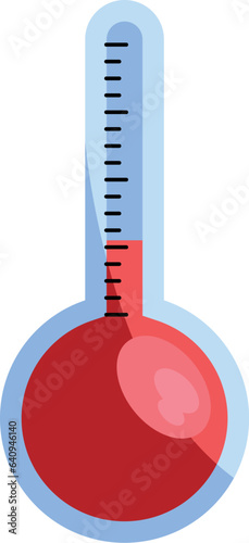 red thermostat illustration
