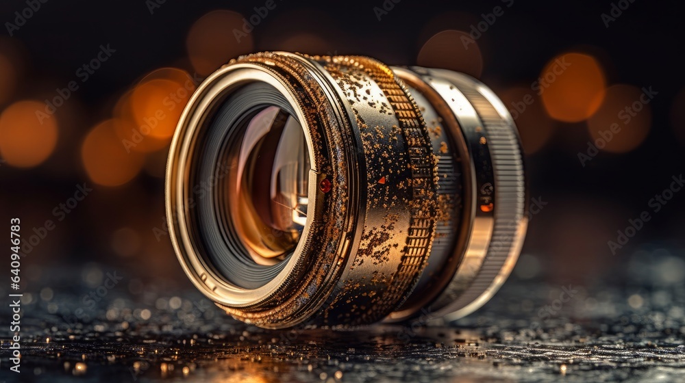 The Art of Capturing: Lens on Glass – A Macro Photography Showcase of Isolated Objects, Zoomed Closeups, and the Intricate World of Liquids, generative AI